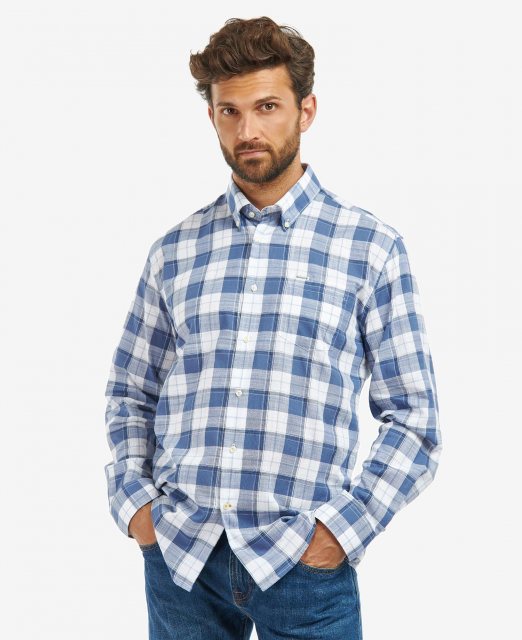 Blue barbour clearance shirt