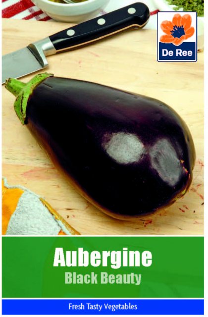 De Ree Aubergine Black Beauty Seeds