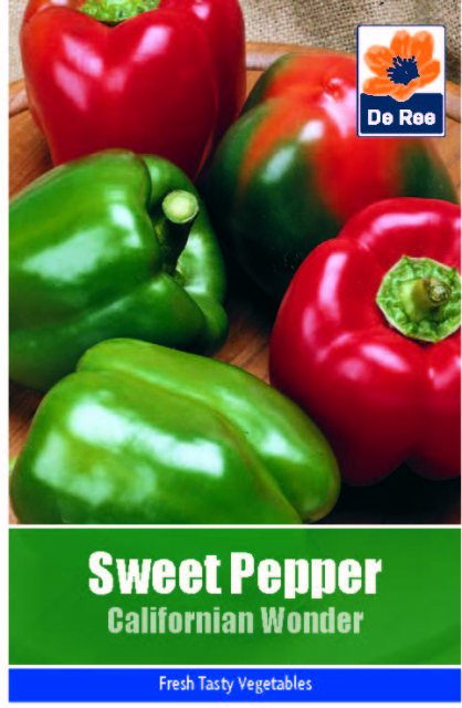 De Ree Capsicum Californian Wonder Seed Pack