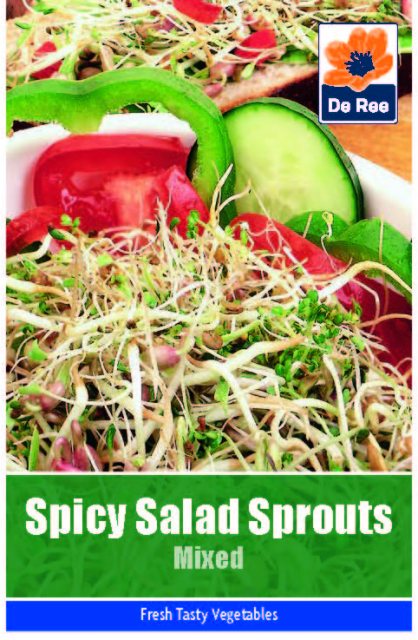 De Ree Spicy Salad Sprouts Mixed Seeds