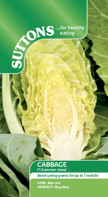 SUTTONS Suttons Spring Greens F1 Summerjewel Seeds