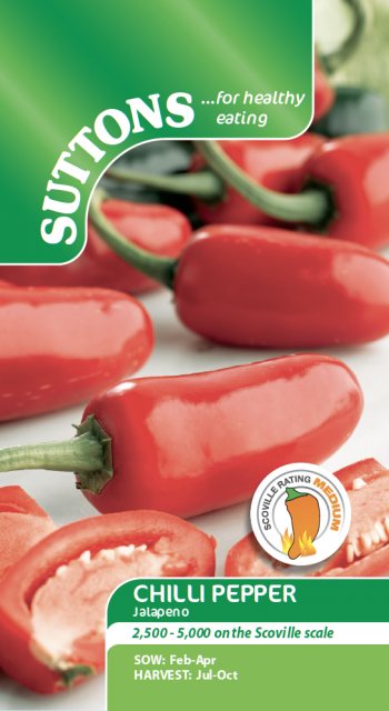 SUTTONS Chilli Pepper Jalapeno Seeds