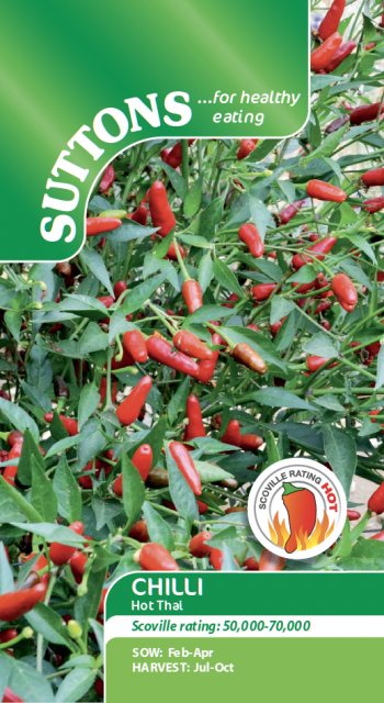 SUTTONS Suttons Chilli Pepper Hot Thai Seeds