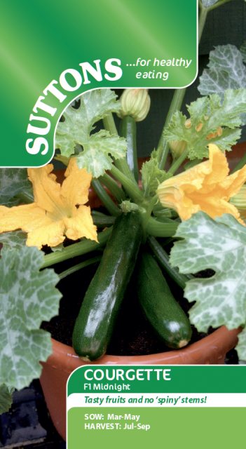 SUTTONS Suttons Courgette F1 Midnight Seeds