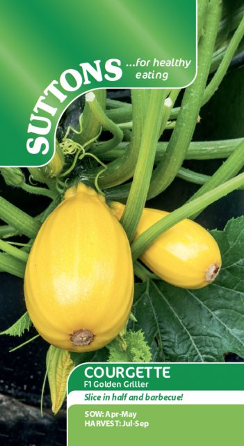 SUTTONS Suttons Courgette F1 Golden Griller Seeds