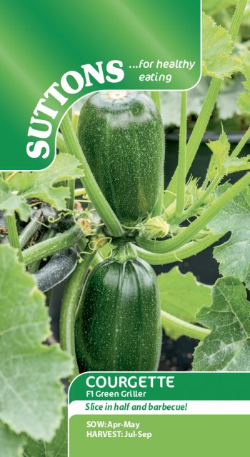 SUTTONS Courgette Green Griller Seeds