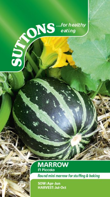 SUTTONS Marrow F1 Piccolo Seeds