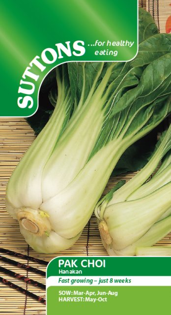 SUTTONS Pak Choi Chinese Hanakan Seeds