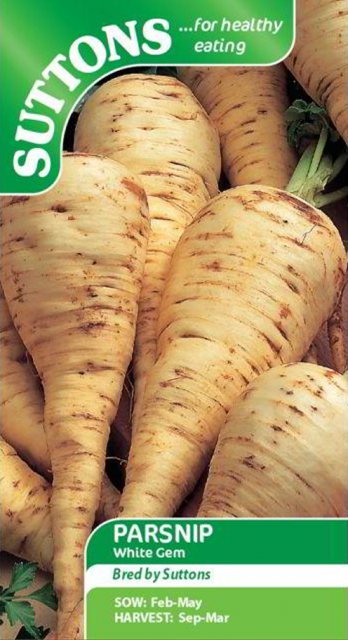 SUTTONS Suttons Parsnip White Gem Seeds