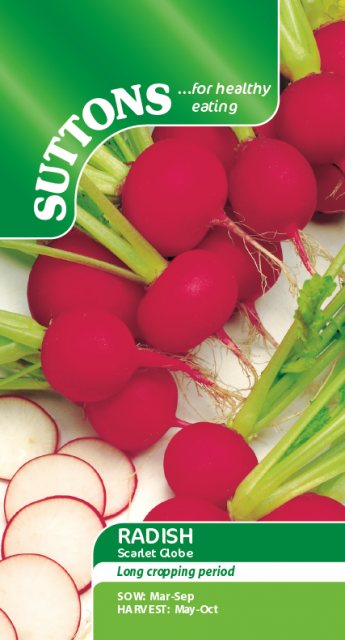 SUTTONS Radish Scarlet Globe Seeds