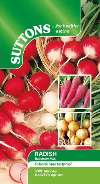 SUTTONS Radish Rainbow Mix Seeds