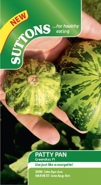 SUTTONS Suttons Patty Pan Greendisc F1 Seeds