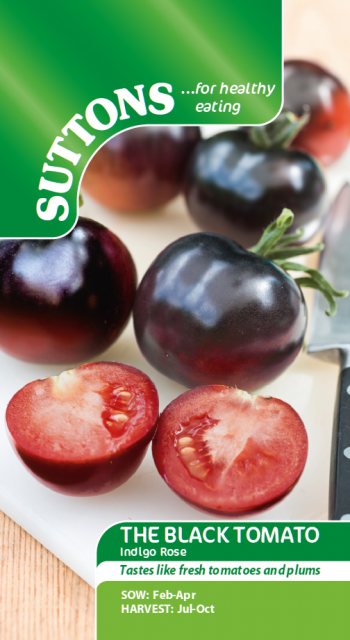 SUTTONS Suttons Tomato Black Indigo Rose Seeds