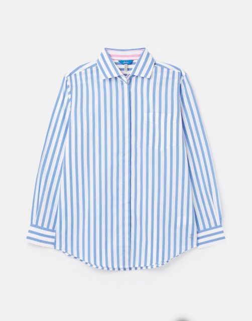 Joules Amilla Dropped Shoulder Shirt Blue Stripe