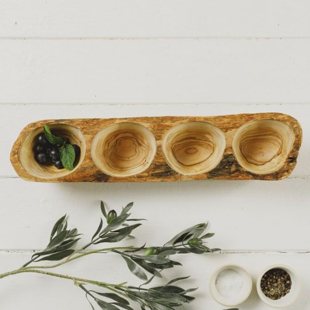 Naturally Med Olive Wood Nibbles Tray