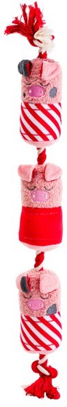 House of Paws Party Animal Christmas Pigs In Blankets Rope Toy