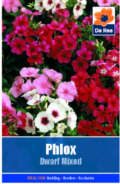 De Ree Phlox Dwarf Mixed Seed