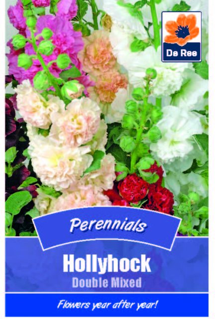 De Ree Hollyhock Double Mixed Seed