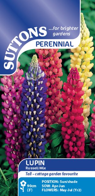 SUTTONS Suttons Lupin Russell Mix Seeds