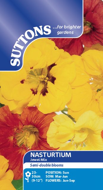 SUTTONS Suttons Nasturtium Jewel Mix Seeds