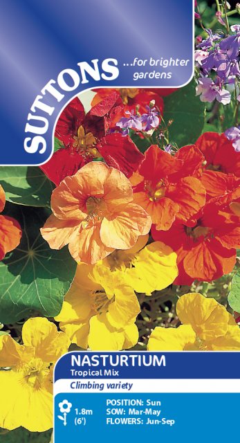 SUTTONS Suttons Nasturtium Tropical Mix Seeds