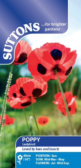 SUTTONS Suttons Poppy Ladybird Seeds