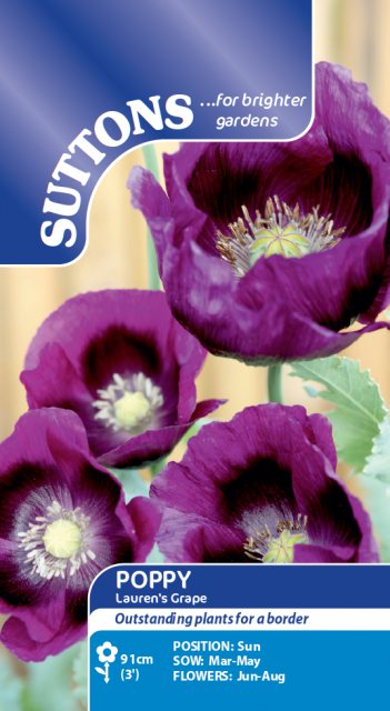 SUTTONS Suttons Poppy Lauren's Grape Seeds