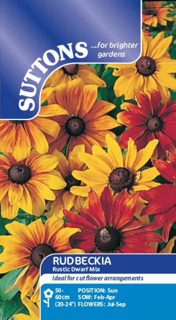 SUTTONS Suttons Rudbeckia Rustic Dwarf Mix Seeds