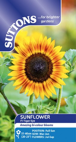 SUTTONS Suttons Sunflower F1 Tiger Eye Seeds