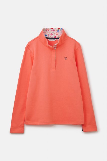 Lighthouse   Lighthouse Haven Jersey Sweatshirt Coral