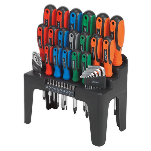 Sealey Sealey Screwdriver, Hex Key & Bit Set 44 Piece