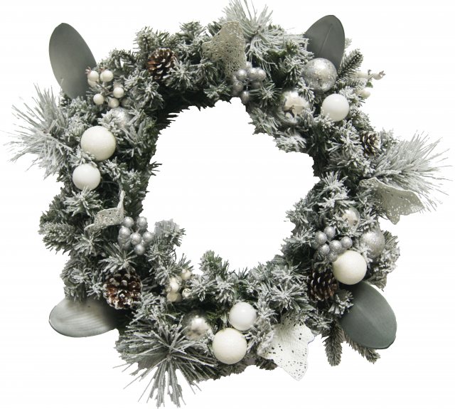 Arctic Elegance Wreath 60cm