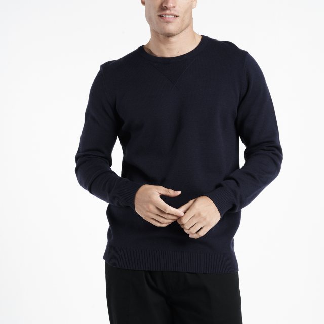 Carabou Crew Neck Jumper Navy Size M