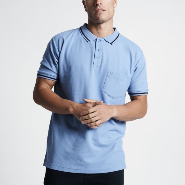 Carabou Carabou Pique Polo Shirt Airforce Blue