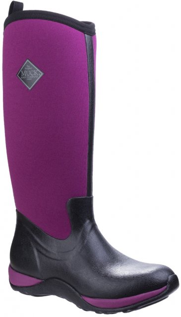 Muck Boot Muck Boots Arctic Adventure Pull On Wellington Black/Maroon