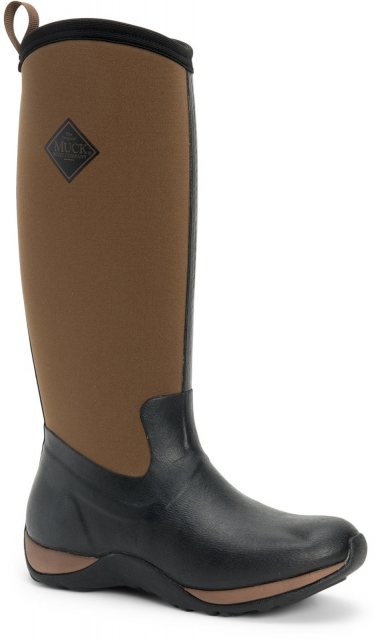 Muck Boot Muck Boots Arctic Adventure Pull On Wellington Boot Black/Tan