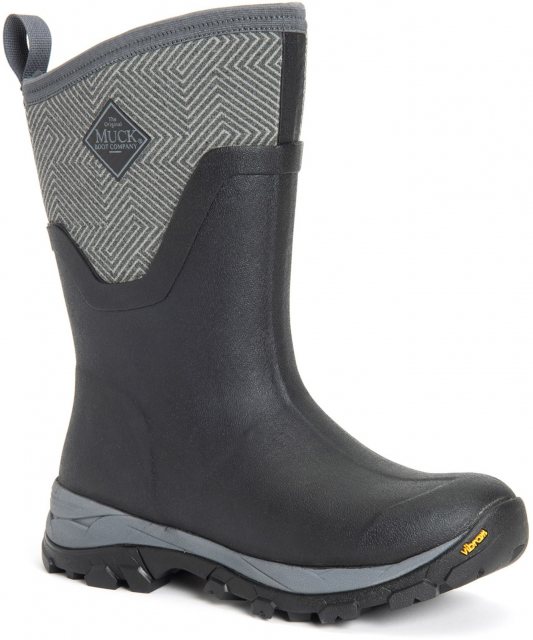 Muck Boot Muck Boots Arctic Ice Mid Geometric Wellington Black/Grey