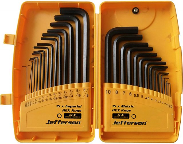 Jefferson Tools Jefferson Hex Key Set 30 Piece