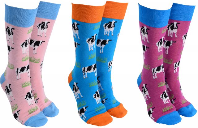 Sock Society Sock Society Phase 7 Cow Sock Assorted