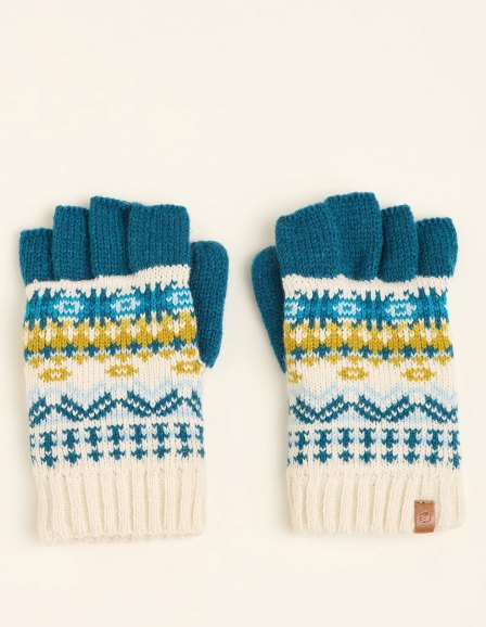 Brakeburn Brakeburn Fairisle Fingerless Gloves