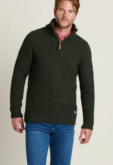 Brakeburn Brakeburn 1/4 Zip Sweatshirt Green