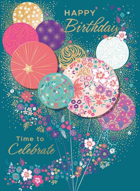 Decoupage Birthday Balloons Card