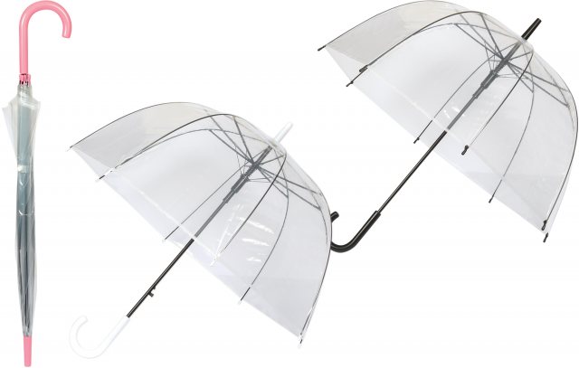 Clear Dome Umbrella Assorted