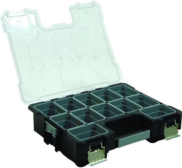 Jefferson Tools Jefferson Stackable 12 Compartment Storage Case