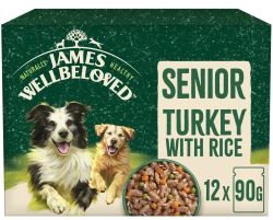 JWB James Wellbeloved Senior Turkey & Rice Gravy 12 x 90g Pouch