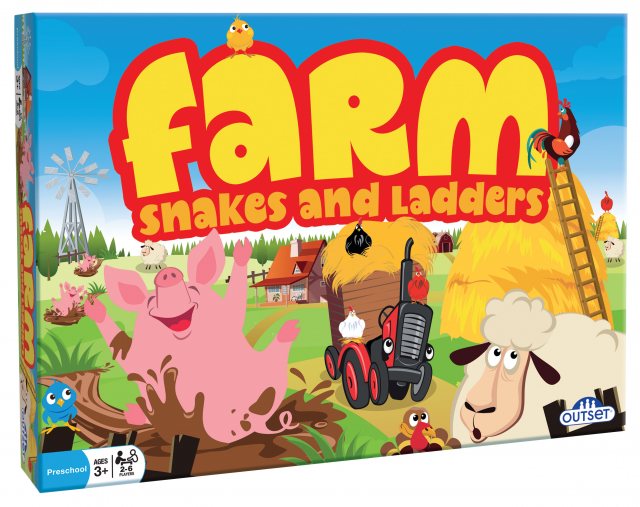 Farm Snakes & Ladders Board Game