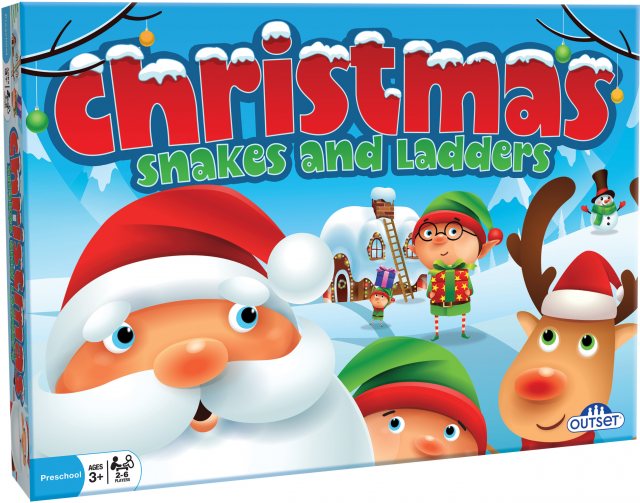 Christmas Snakes & Ladders Board Game