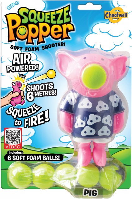 Pig Squeeze Popper Toy