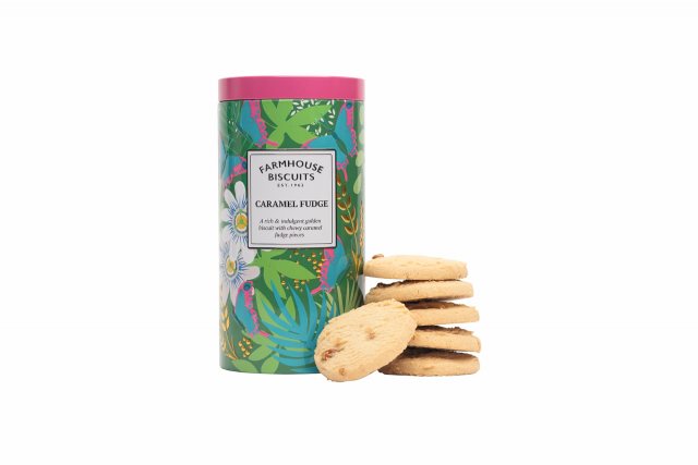 Farmhouse Caramel Fudge Biscuit Tin 200g