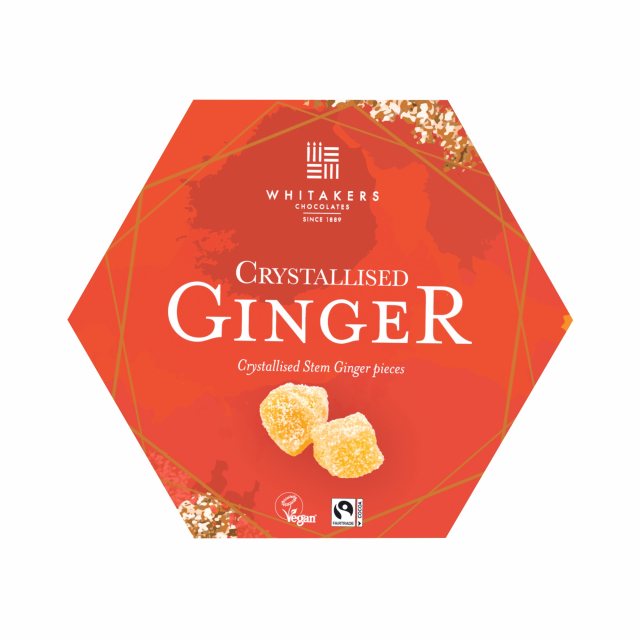 Whitakers Crystallised Stem Ginger Pieces 180g